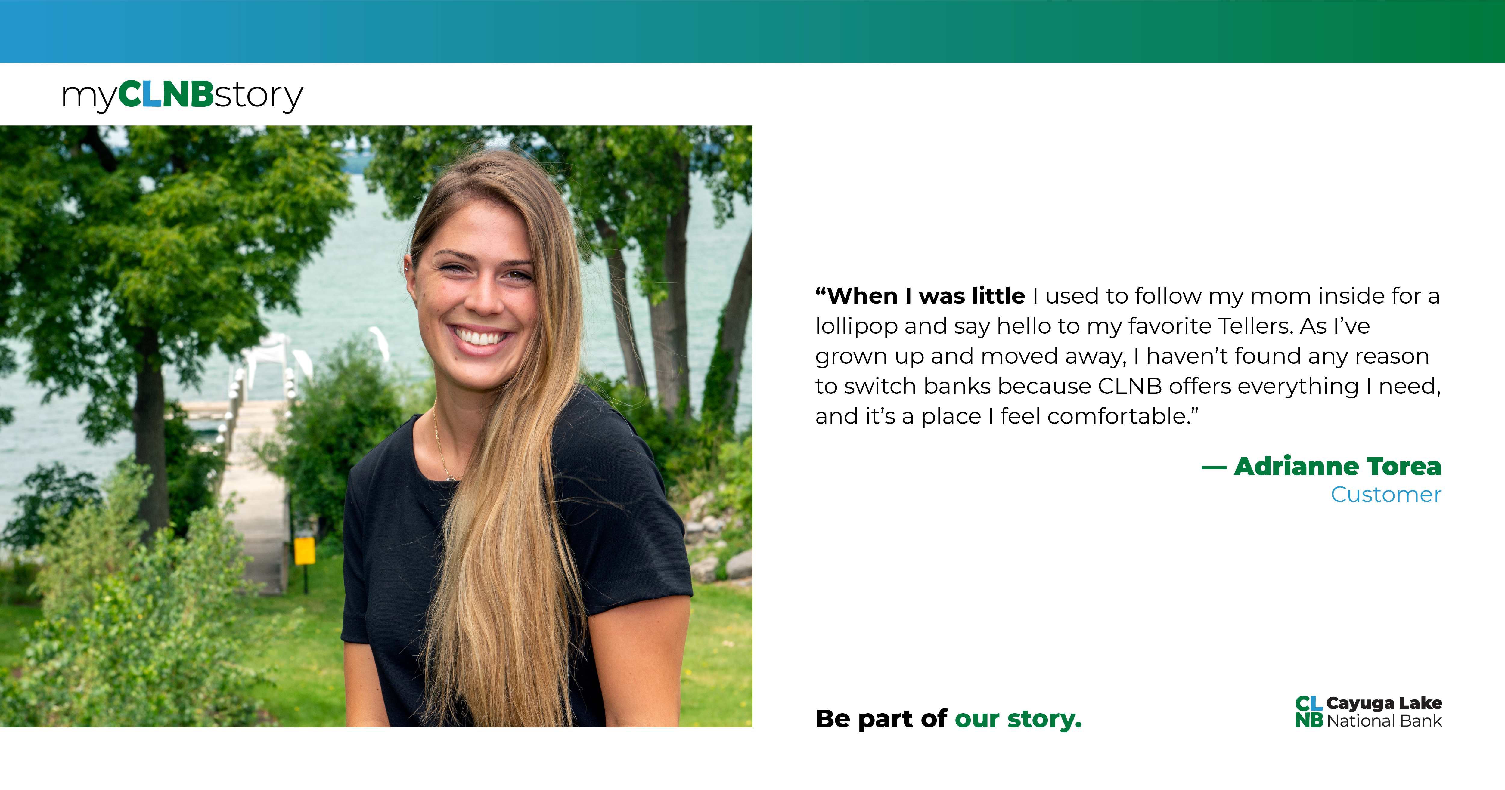 my CLNB story testimonial