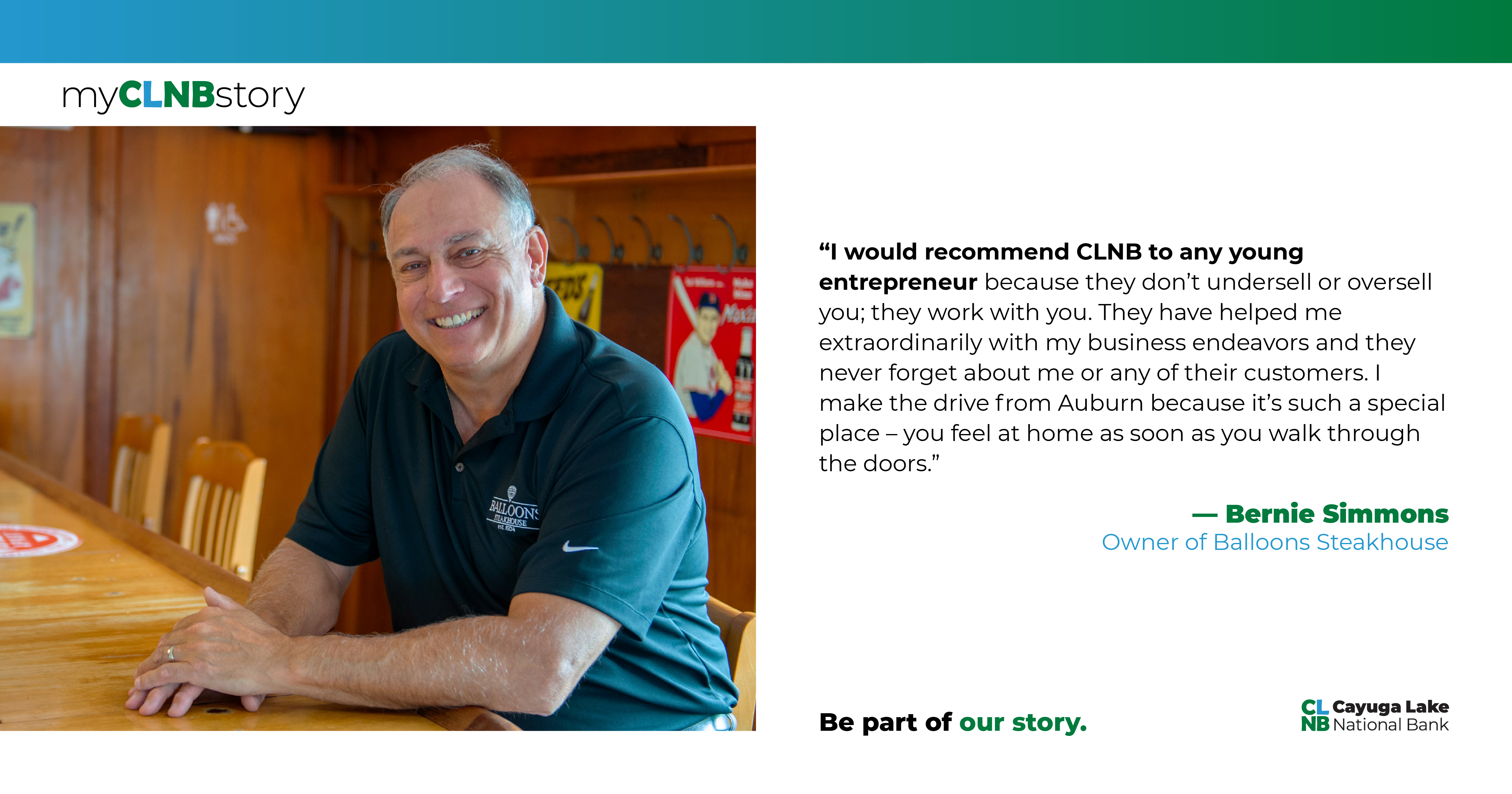 my CLNB story testimonial